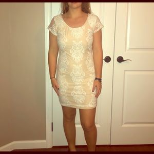 While/cream Charlotte Russe dress